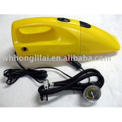 2 in 1 car vacuum dust cleaner with air compressor